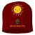 Maroon-Sun text-centered-orange tittle